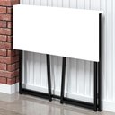 Ver imagem 4 de Mesa para Escritório Retangular Aleus Slim Asy Dobrável MDP 80cm Preto Branco Art Panta