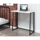 Ver imagem 2 de Mesa para Escritório Retangular Aleus Slim Asy Dobrável MDP 80cm Preto Branco Art Panta