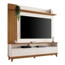Ver imagem 4 de Estante para TV e Home Theater Ripado para TV até 65 Polegadas 162,6cmx183,8cm Pés em Madeira Maciça Detalhe da Nt 1335