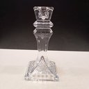 Ver imagem 7 de Castiçal Decorativo de Cristal Transparente 15x8x8cm Porta Vela Mesa Jantar Sala
