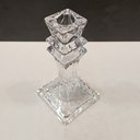 Ver imagem 4 de Castiçal Decorativo de Cristal Transparente 15x8x8cm Porta Vela Mesa Jantar Sala