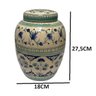 Pote Ceramica C/tampa Gd Sicilia Pintado a Mao Luiz Salvador - 3