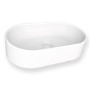 Ver imagem 1 de Cuba Para Banheiro Oval 43x25 Mármore Sintético Nimbus Cozimax Branco