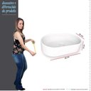 Ver imagem 5 de Cuba Para Banheiro Oval 43x25 Mármore Sintético Nimbus Cozimax Branco