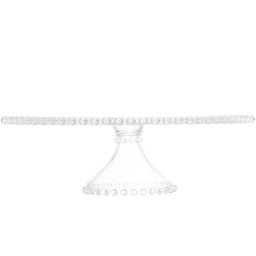 5 Boleiras com Pé Prato Porta Bolo 31cm Cristal Pearl Bolos Doces e Tortas Wolff - 3