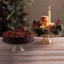 Ver imagem 1 de 5 Boleiras com Pé Prato Porta Bolo 31cm Cristal Pearl Bolos Doces e Tortas Wolff