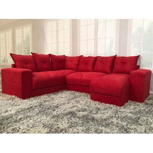 Sofá Canto Vermelho 608 Áustria