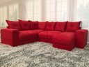 Ver imagem 1 de Sofá Canto Vermelho 608 Áustria