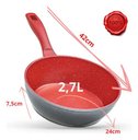 Ver imagem 6 de Frigideira Polishop 2 Flavorstone Day By Day 24 cm 2 Tampa Vermelho