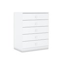 Ver imagem 1 de Cômoda Bebê Bala de Menta 5 Gavetas Branco - Henn