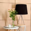 Ver imagem 2 de Base para Abajur Allegro Niquelado 26x42cm para 1xe27 40w Bivolt