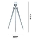 Ver imagem 4 de Base para Abajur Allegro Niquelado 26x42cm para 1xe27 40w Bivolt