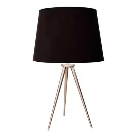 Base para Abajur Allegro Niquelado 26x42cm para 1xe27 40w Bivolt