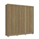 Ver imagem 3 de Guarda Roupa Casal 3 Portas de Correr com 2 Gavetas e Pés 223cm Cb03m570 Kappesberg