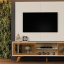 Ver imagem 3 de Rack Vitrum com Painel Vitrum com Espelho Led 218 Mavaular Off White