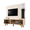 Ver imagem 1 de Rack Vitrum com Painel Vitrum com Espelho Led 218 Mavaular Off White