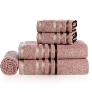 Karsten Jogo Banhão 5 Peças Lumina Rosa Vintage C/ Rosa 60255/10