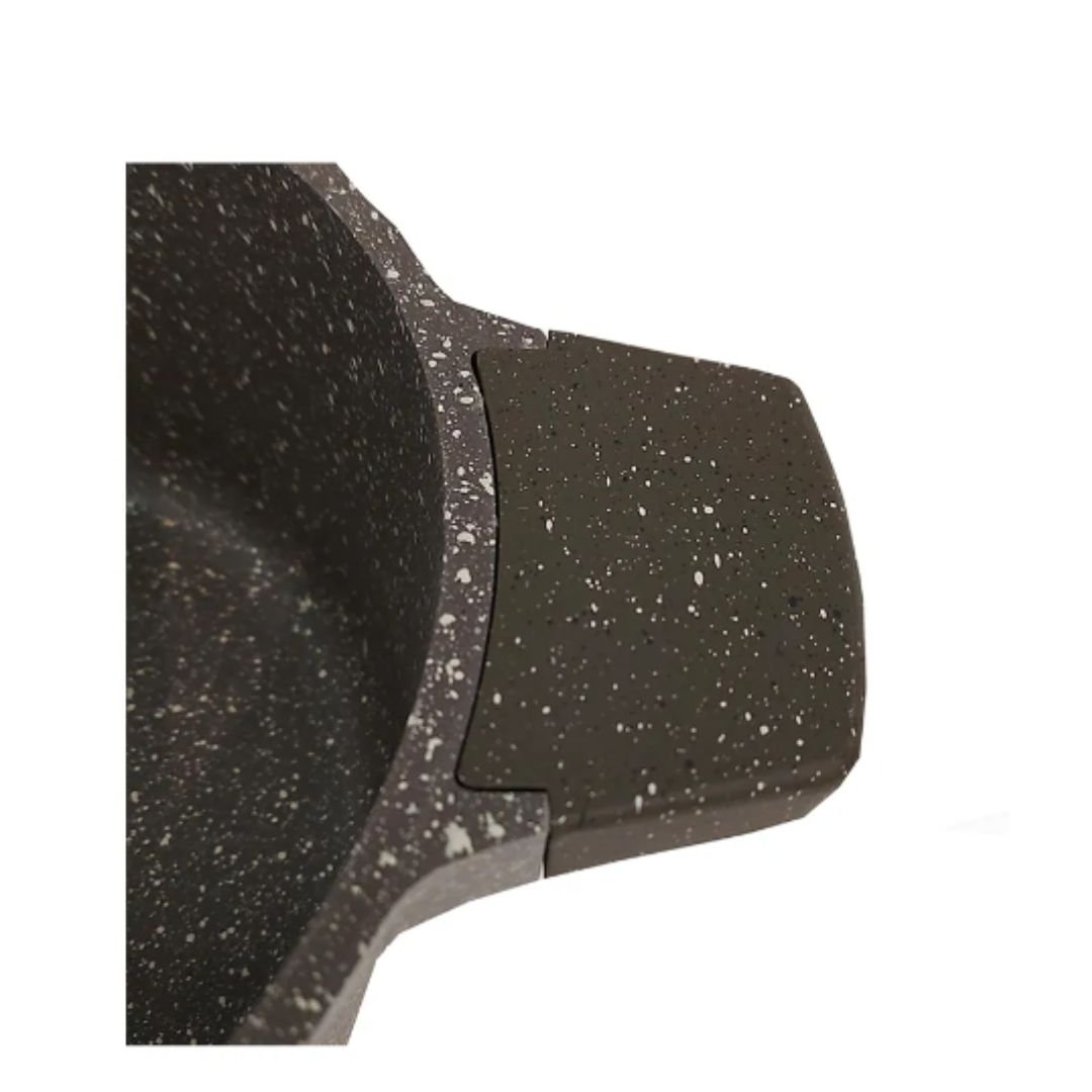 Panela lisa de pó de mármore com tampa Cazaro 24cm - 3