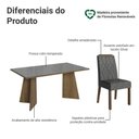 Ver imagem 4 de Conjunto Sala de Jantar Tampo de Vidro 6 Cadeiras Rustic/cinza/silver Sintra Madesa