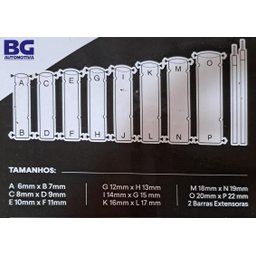 Kit de Chave de Vela Automotiva 10 Peças - 2