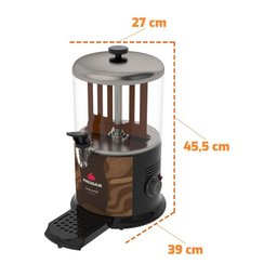 Chocolateira Profissional 6l Chocopró 1150w Chocolate Quente Prchoco-06 L Preta 220v - Progás - 2