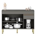 Ver imagem 2 de Balcão de Cozinha 120 Cm 3 Portas 1 Gaveta com Tampo Kits Paraná