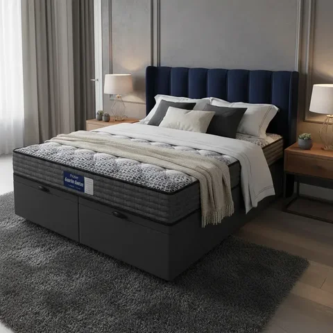 Cama Box Baú com Colchão de Espuma D60 Double Face Guarda Costas Comfort Force Probel Queen 158cm
