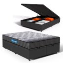 Ver imagem 2 de Cama Box Baú com Colchão de Espuma D60 Double Face Guarda Costas Comfort Force Probel Queen 158cm