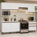 Ver imagem 1 de Armário de Cozinha Completa 250cm Branco Reims Madesa 09