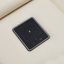 Ver imagem 3 de Poltrona Reclinável Cinema 2 Lugares Baú Usb Pu Moscou Sint Bege Z57 - Mpozenato