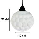 Ver imagem 3 de Luminária Pendente em Vidro Globo Nuvem
