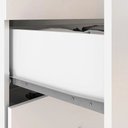 Ver imagem 5 de Guarda Roupa Roupeiro Casal Mônaco 4 Portas 6 Gavetas com Espelho e Pés PVC Branco Demóbile