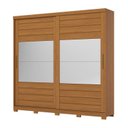 Ver imagem 3 de Guarda-Roupas Casal com Espelho 100% MDF Cayman Marrom/Cinamomo