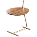 Ver imagem 1 de Mesa Lateral Leaf Slim 57,5x40x44,100% MDF 5cm Preto