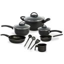 Ver imagem 4 de Jogo de Panelas 9 Peças – Panela, Frigideira, Canecão, Caçarola Antiaderente Tampa de Vidro