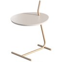Ver imagem 2 de Mesa Lateral Leaf Slim 57,5x40x44,100% MDF 5cm Bege