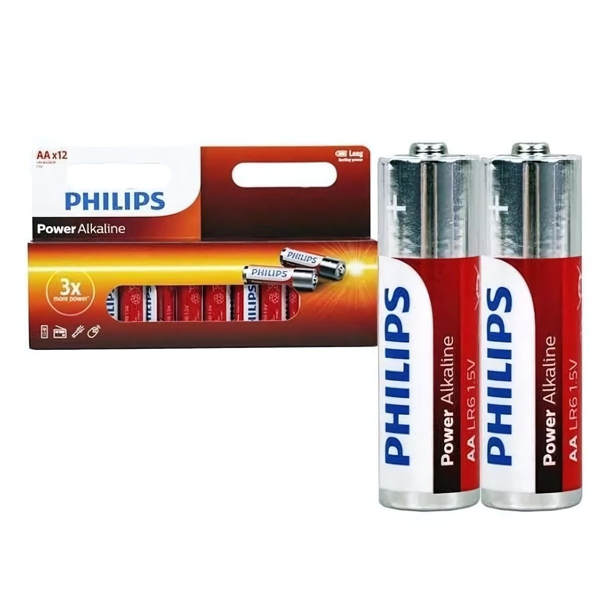 Pilha Philips Alcalina Aa 1.5v Cartela 12 Unidades - 5