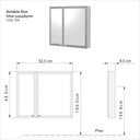 Ver imagem 2 de Espelheira Duo Silver Sobrepor 9,5cm x 52,5cm x 48,5cm Prata
