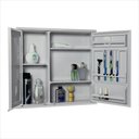 Ver imagem 4 de Espelheira Duo Silver Sobrepor 9,5cm x 52,5cm x 48,5cm Prata