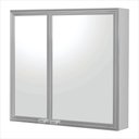 Ver imagem 1 de Espelheira Duo Silver Sobrepor 9,5cm x 52,5cm x 48,5cm Prata