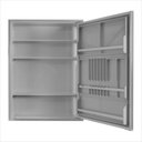 Ver imagem 4 de Espelheira One Silver Sobrepor 58,5cm x 44cm x 10cm Prata