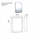 Ver imagem 2 de Espelheira Titan Silver Sobrepor 53,5cm X 39,0cm X 10,0cm
