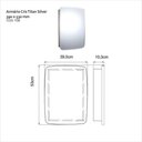 Ver imagem 2 de Espelheira Titan Silver Sobrepor 53,5cm x 39,0cm x 10,0cm Prata