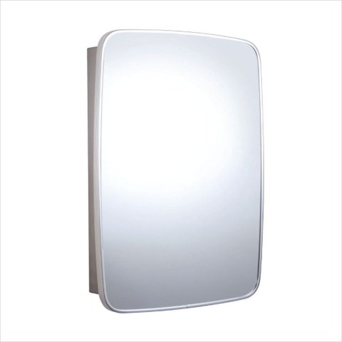 Espelheira Titan Silver Sobrepor 53,5cm x 39,0cm x 10,0cm Prata