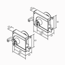 Ver imagem 2 de Fechadura Sobrepor Para Portão Ferro 525-100 Preto Pado Inox FECH SOBR CONCEPT ACO 525-100 EP