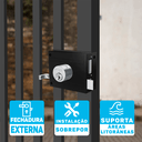 Ver imagem 4 de Fechadura Sobrepor Para Portão Ferro 525-100 Preto Pado Inox FECH SOBR CONCEPT ACO 525-100 EP