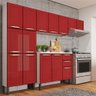Armário Cozinha em Aço 02 portas Colors Vermelho Rouge Bertolini - 7