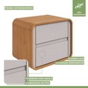 Ver imagem 5 de Kit 2 Mesas de Cabeceiras 2 Gavetas Loop