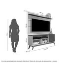 Ver imagem 2 de Painel Vivare 1,36 e Rack Malbec Wood Off White-Freijó - Giga