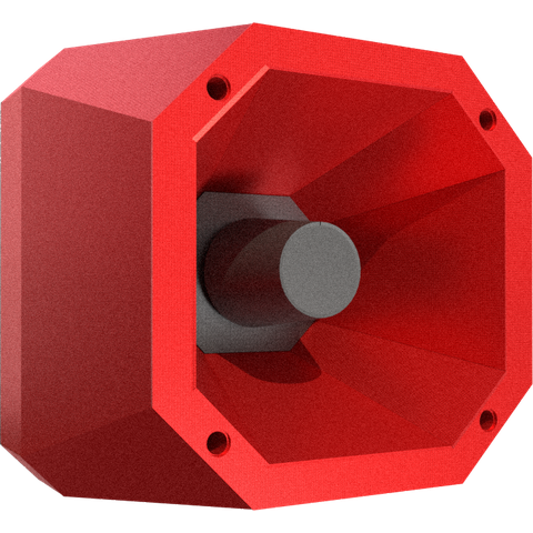 Sirene Robusta Alarme de Incêndio Resistente Alcance de 1m 122db